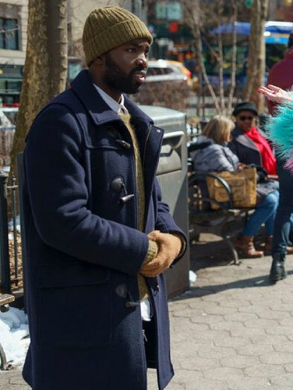 2023 Paapa Essiedu Genie Wool Blue Coat