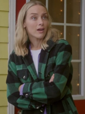2023 Rachel Skarsten Christmas Island Green Plaid Jacket