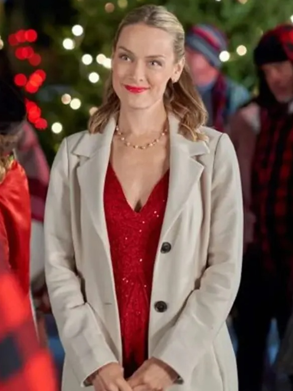 2023 Rachel Skarsten Christmas Island Trench Coat