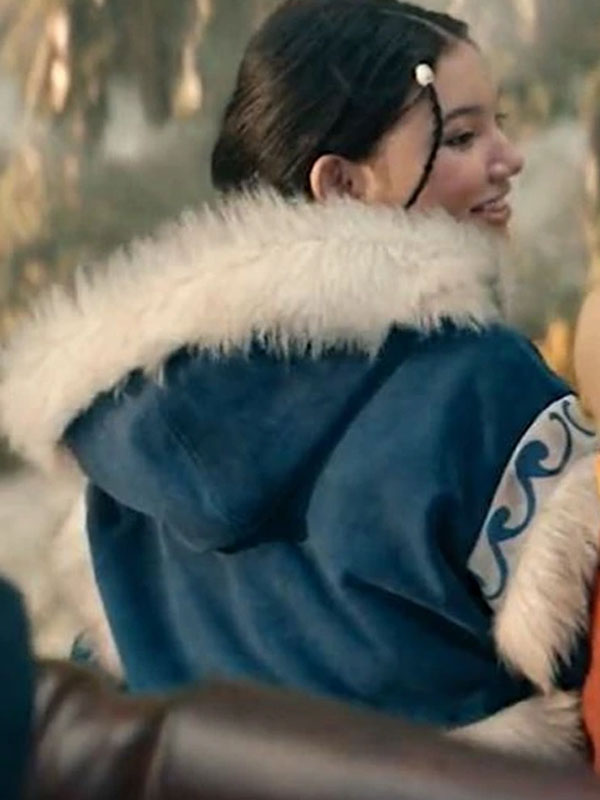 2024 Avatar The Last Airbender Blue Faux Fur Hooded Coat