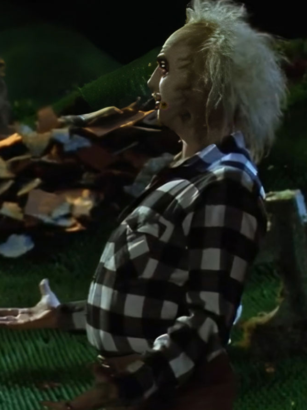 2024 Michael Keaton Beetlejuice Beetlejuice Plaid Shirt
