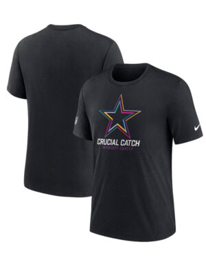 2024 NFL Crucial Catch Dallas Cowboys Black T-Shirt