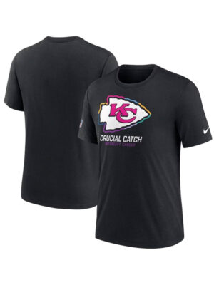 2024 NFL Crucial Catch Kansas City Chiefs Black T-Shirt