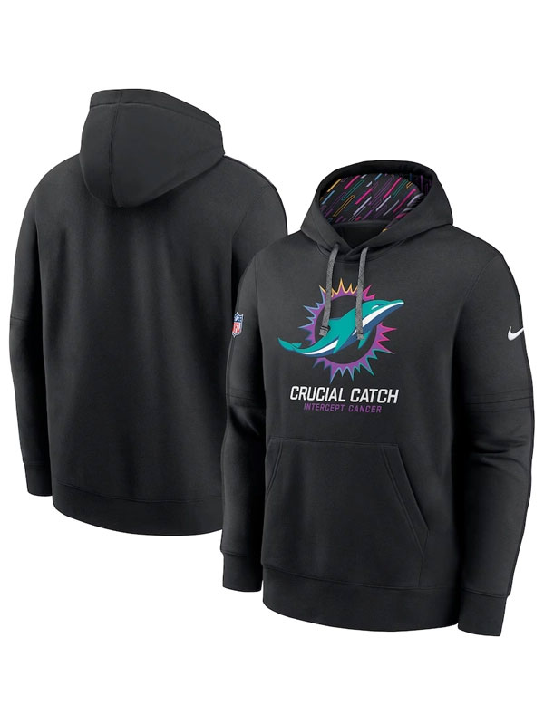 2024 NFL Crucial Catch Miami Dolphins Pullover Hoodie