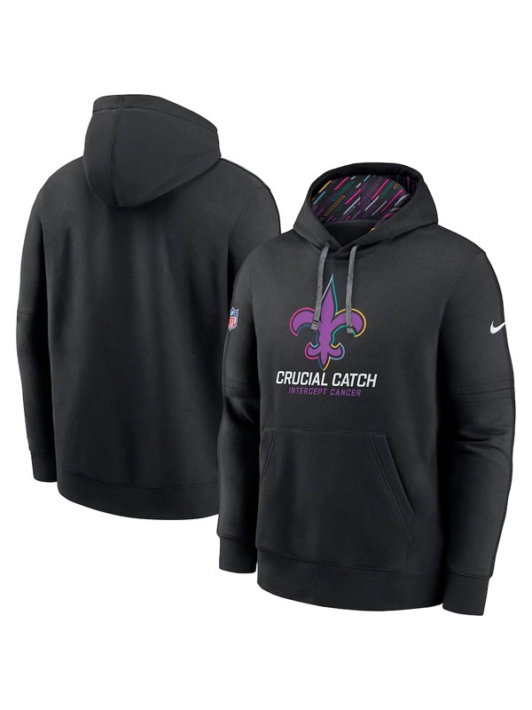 2024 NFL Crucial Catch New Orleans Saints Pullover Hoodie