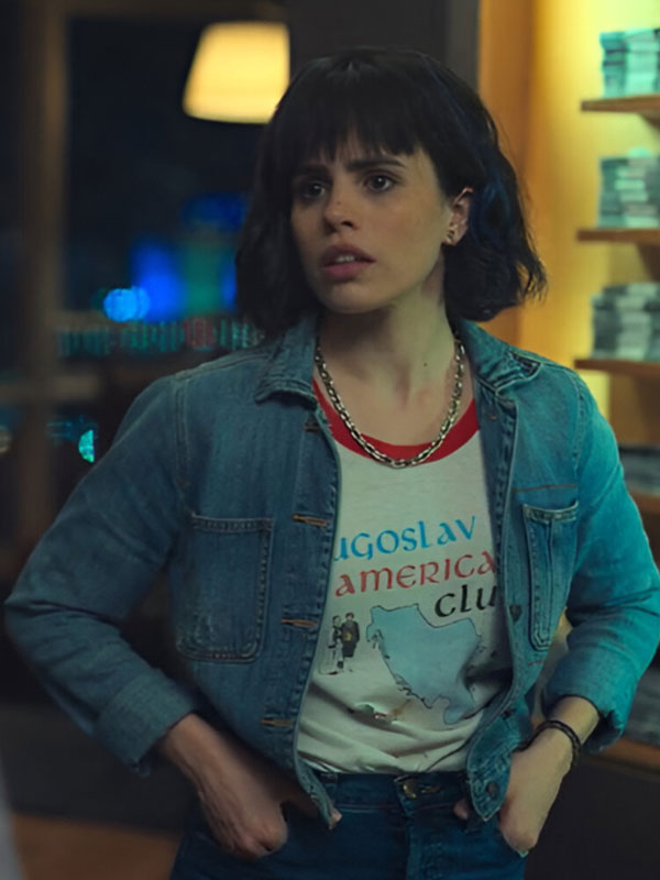 2024 Sofía Morandi Un lucky Sisters Cropped Denim Jacket
