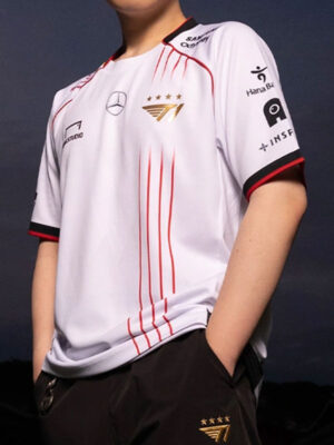 2024 T1 Worlds Uniform White Jersey T-Shirt