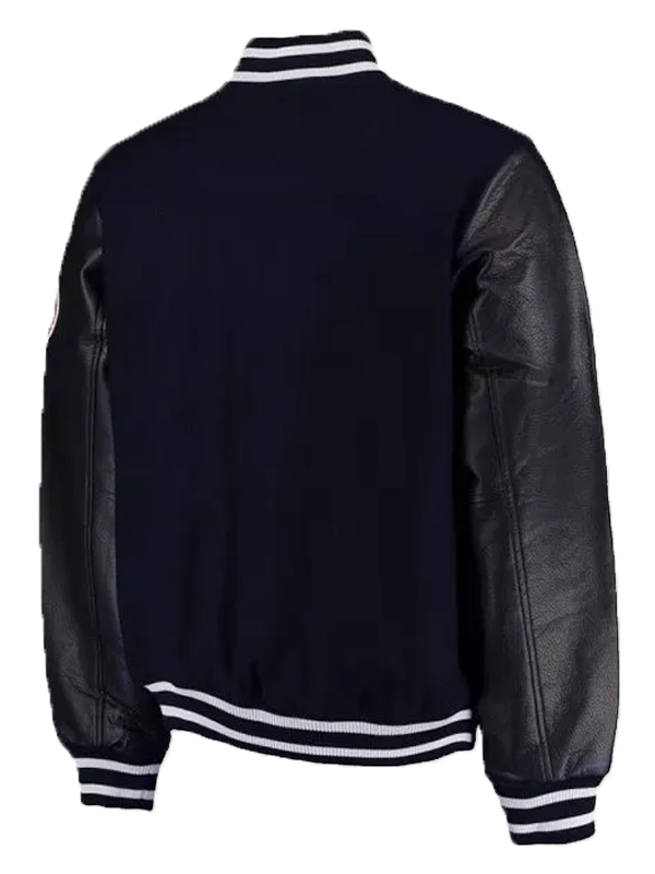 Aaron Boone New York Yankees Varsity Wool Leather Jacket