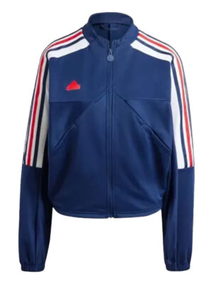 Adidas Tiro 3-Stripes Blue Zip-Up Track Jacket