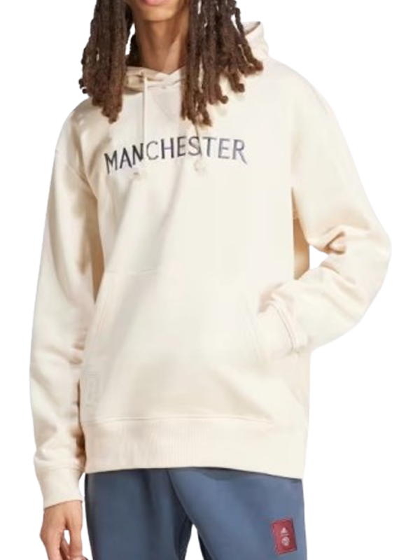 Adidas United MANU SZN Oversized Pullover Hoodie