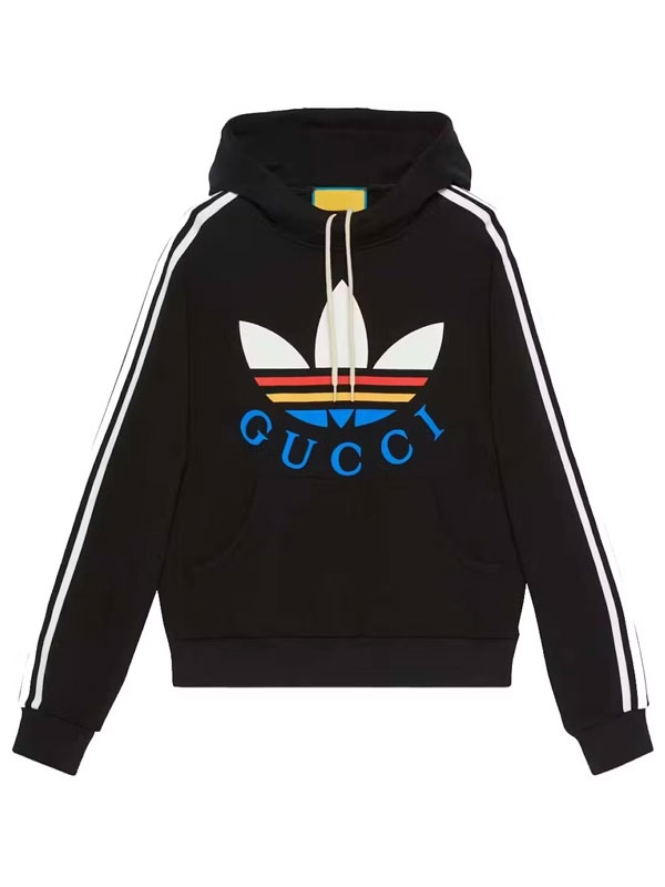 Adidas x Gucci Fleece Black Pullover Hoodie