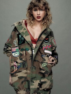 American Singer Taylor Swift Military Jacket