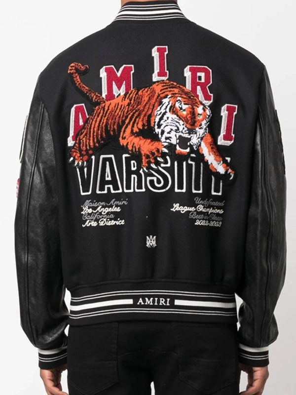 Amiri Logo-Patch Varsity Bomber Jacket