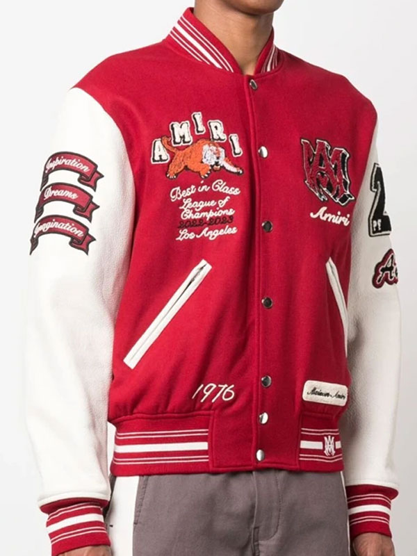 Amiri Logo-Patch Varsity Bomber Jacket