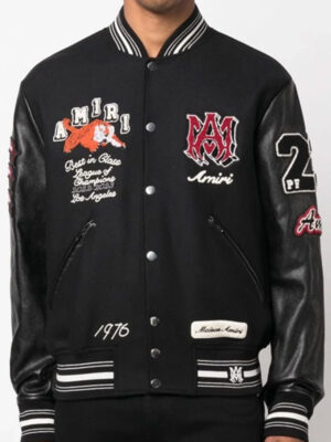 Amiri Logo-Patch Varsity Bomber Jacket