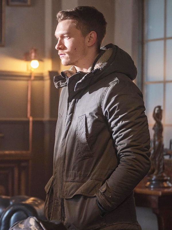 April X Baxter Connor Storrie Brown Hooded Jacket