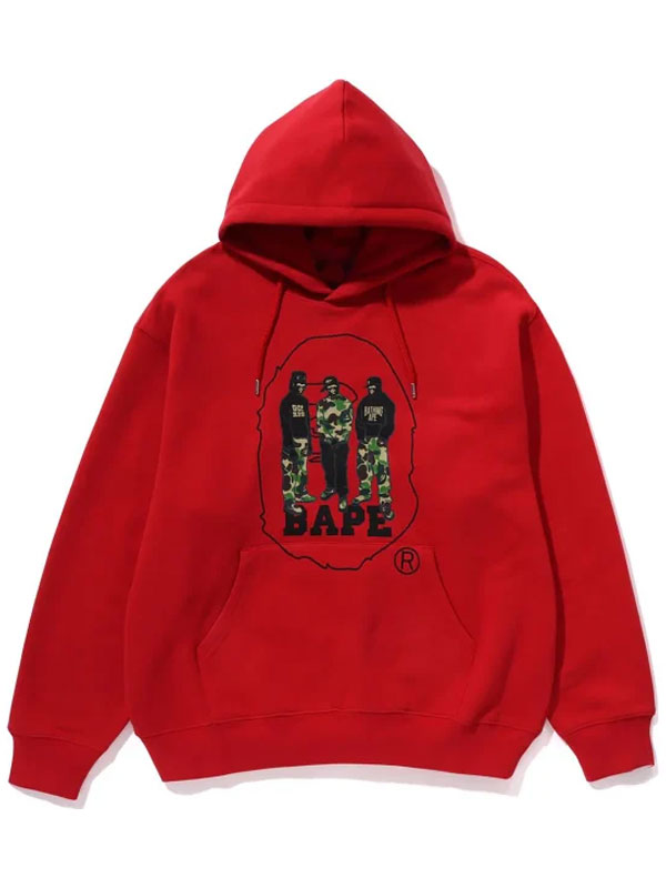 BAPE Sport Oversized Fleece Pullover Hoodie