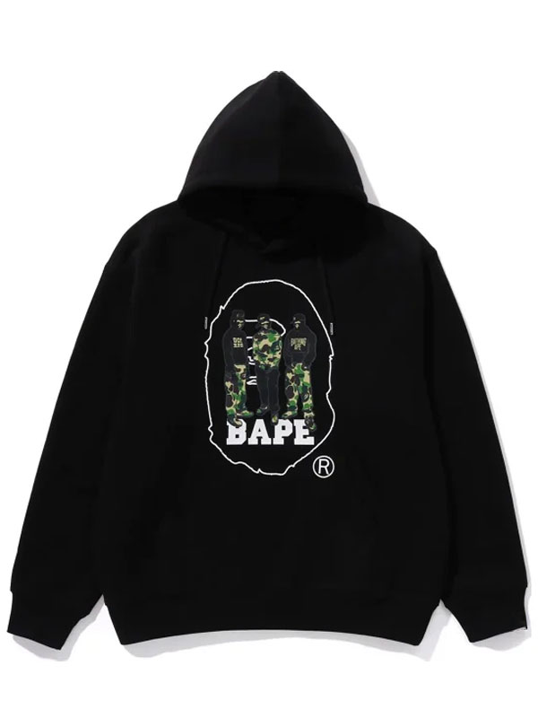 BAPE Sport Oversized Fleece Pullover Hoodie