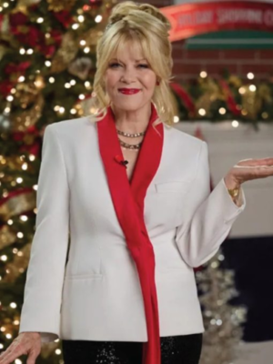 Barbara Niven Ms Christmas Comes To Town White Blazer