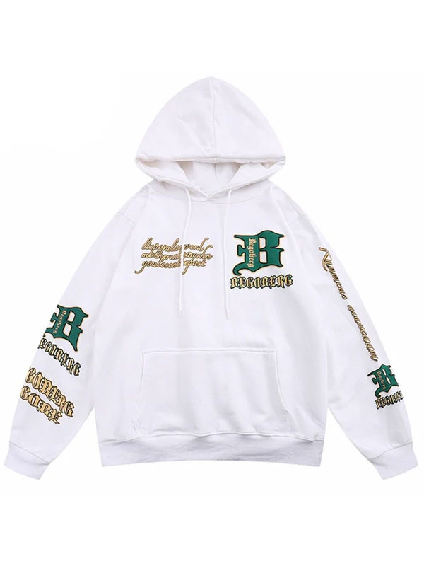 BEGORERG B EGOBE Oversized Pullover Hoodie