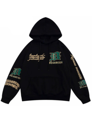 BEGORERG B EGOBE Oversized Pullover Hoodie