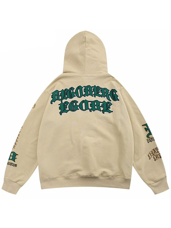 BEGORERG B EGOBE Oversized Pullover Hoodie
