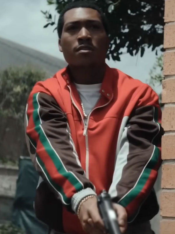 Big Meech Flenory BMF S03 Orange Bomber Jacket