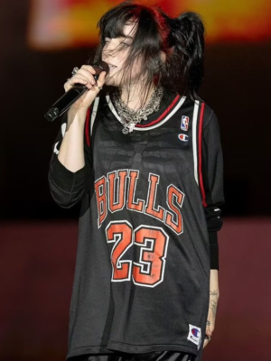 Billie Eilish Michael Jordan Black Jersey