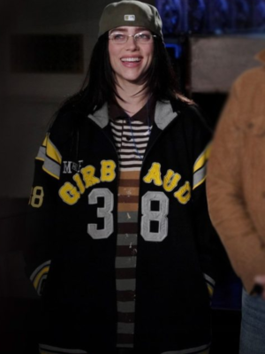 Billie Eilish SNL Season 50 Black Zip-Up Jacket
