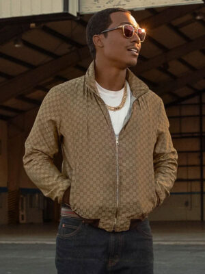 BMF S03 Big Meech Flenory Brown Bomber Jacket