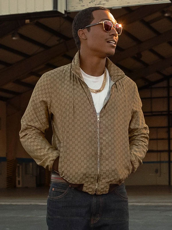 BMF S03 Big Meech Flenory Brown Bomber Jacket