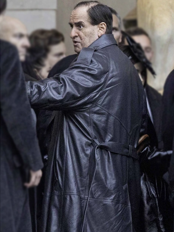 Colin Farrell The Penguin Black Leather Coat