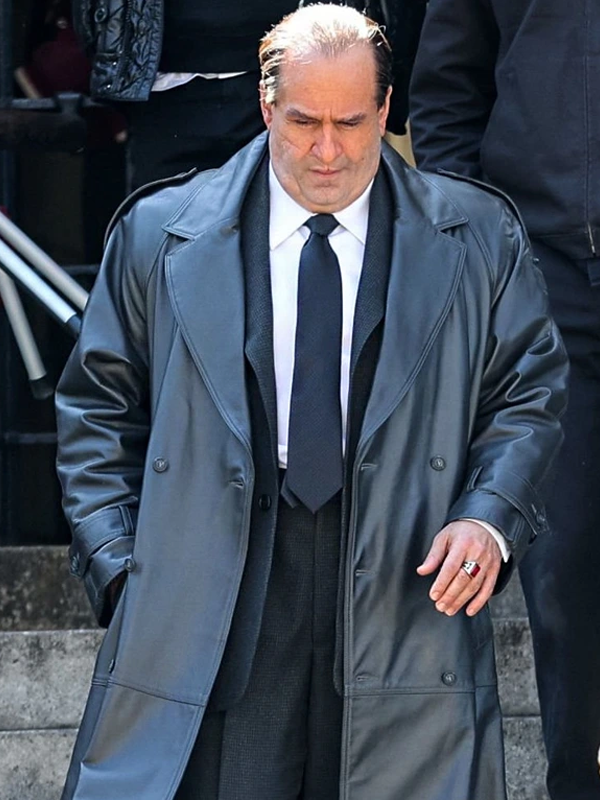 Colin Farrell The Penguin Black Leather Coat