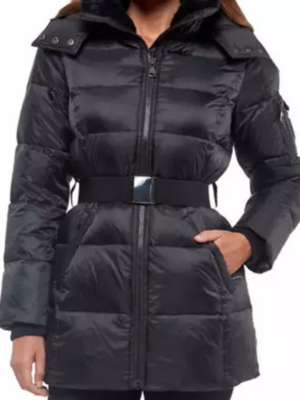 Costco Vince Camuto Belted Puffer Jacket