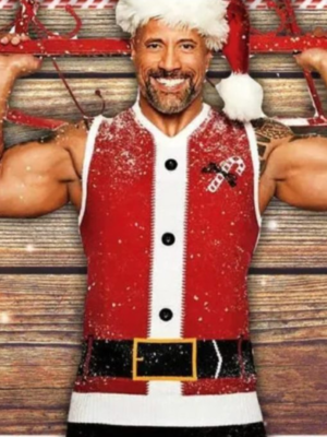 Dwayne Johnson Christmas Red One Vest