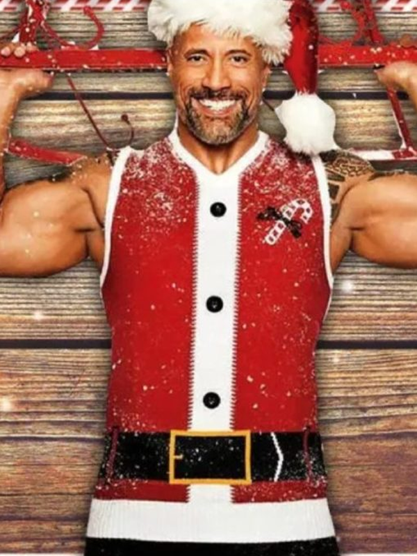 Dwayne Johnson Christmas Red One Vest