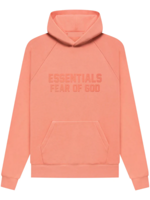 Essentials Fear Of God Coral Fleece Pullover Hoodie
