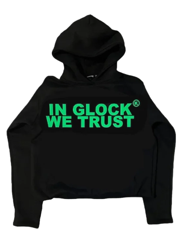 In Glock We Trust Black Fleece Pullover Hoodie