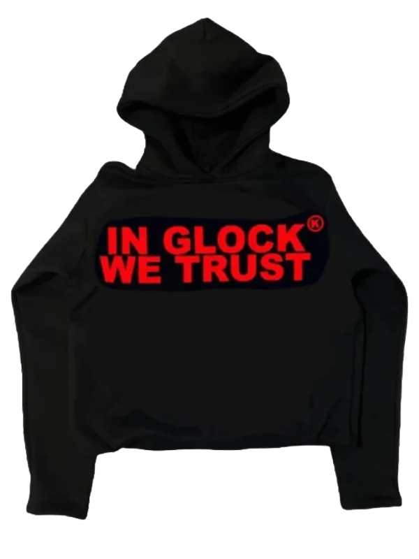 In Glock We Trust Black Fleece Pullover Hoodie
