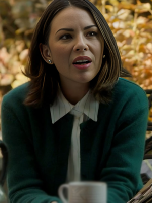 janel-parrish-haunted-wedding-green-fleece-cardigan-1
