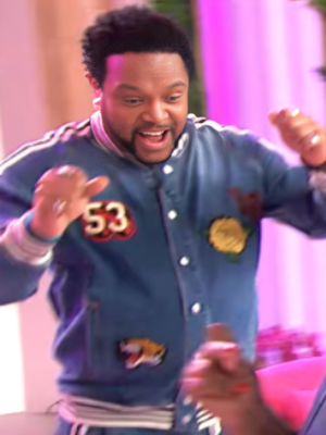 Jawn Murray Sherri Blue Denim Bomber Jacket