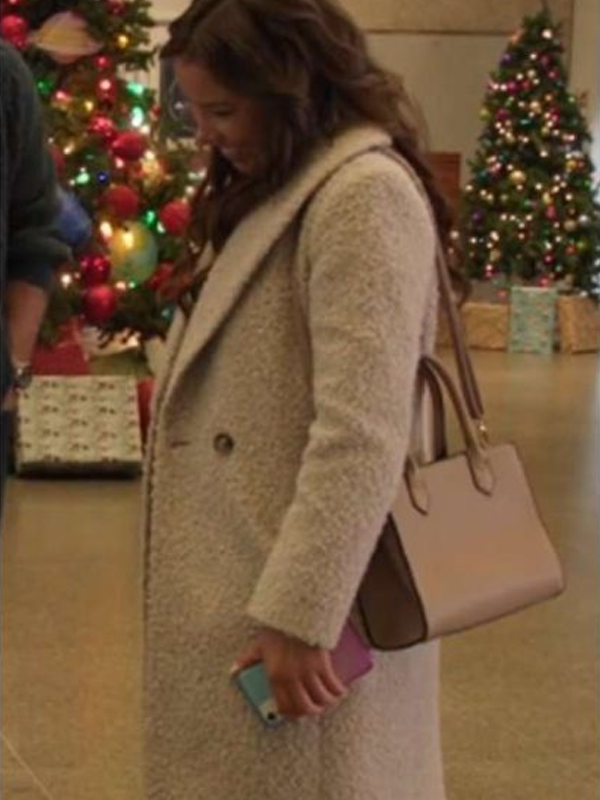 Jessica Parker Kennedy Under The Christmas Sky Sherpa Coat