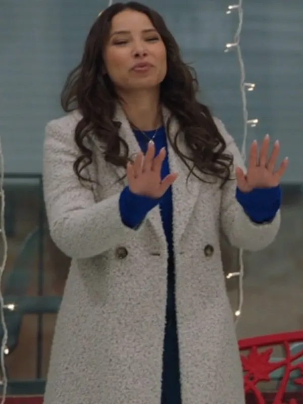 Jessica Parker Kennedy Under The Christmas Sky Sherpa Coat