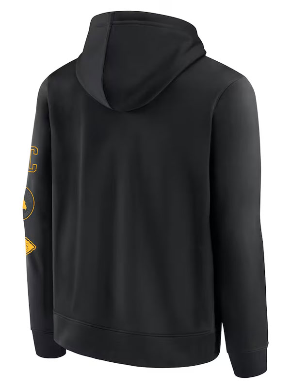 Kansas City Chiefs Blackout Fleece Pullover Hoodie