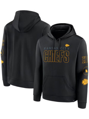 Kansas City Chiefs Blackout Fleece Pullover Hoodie