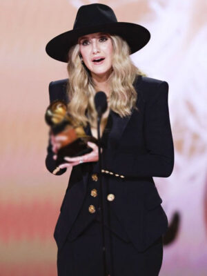 Lainey Wilson 2024 Grammy Black Suiting Blazer