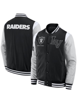 Las Vegas Raiders Elements Elite Varsity Full-Snap Jacket