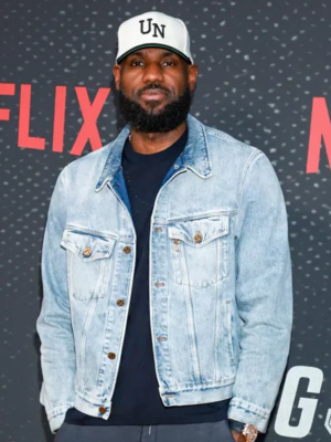 Lebron James 5 Premiere Blue Denim Jacket