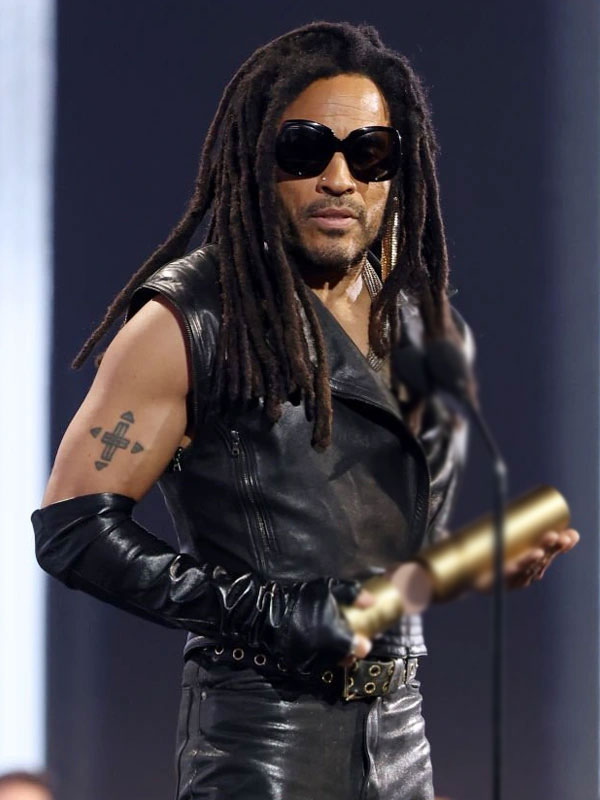 Lenny Kravitz 2024 People’s Choice Awards Leather Vest