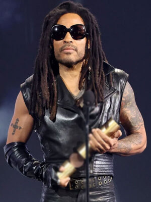 Lenny Kravitz 2024 People’s Choice Awards Leather Vest